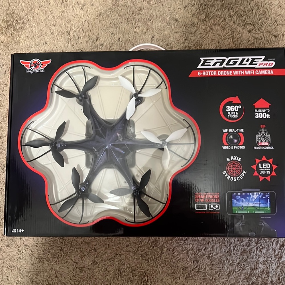 Eagle Pro 6-Rotor drone with wifi camera
